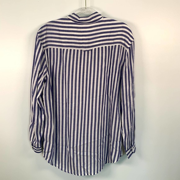 Philosophy Striped Blue/White Tunic Style Women's‎ Shirt M - Picture 2 of 6